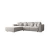 ECKSOFA GUSTO L Como19 Links mit Schlaffunktion - Hellgrau, Textil (279/193cm) - Bedante