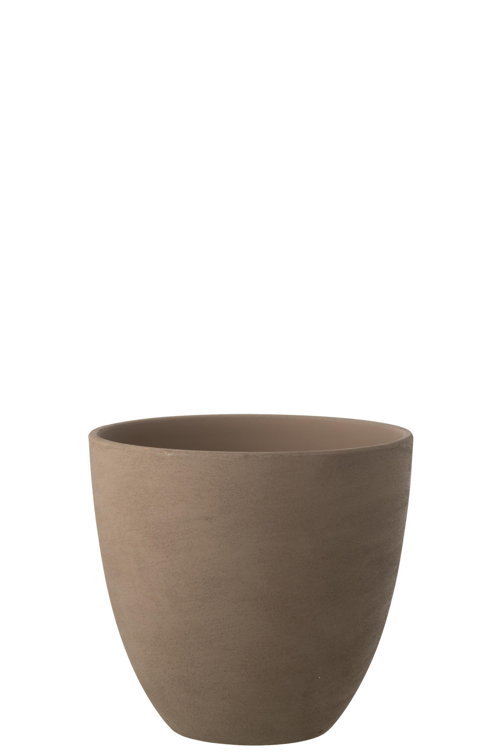 BLUMENTOPF RUND Braun - Mokka, Keramik (30.5/29.5cm) - J-Line