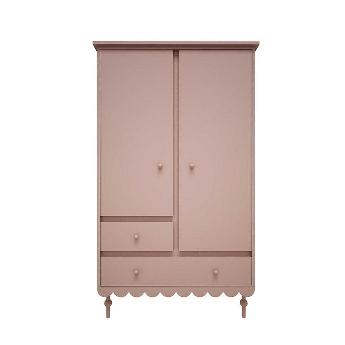 POKOJ PRO MIMINKO 3DÍLNÝ Babushka Rose - růžová, kompozitní dřevo (145/99/75cm) - Petits-meubles