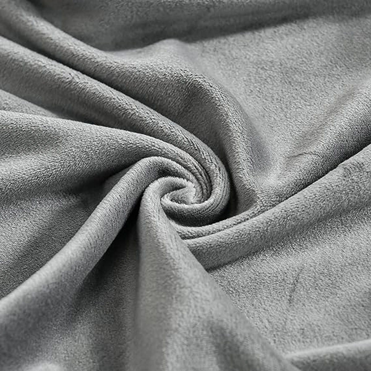 OHRENSESSEL ÜBERZUG Einfarbig Samt 2-Teilig - Grau, Textil (92/80cm) - Kaket