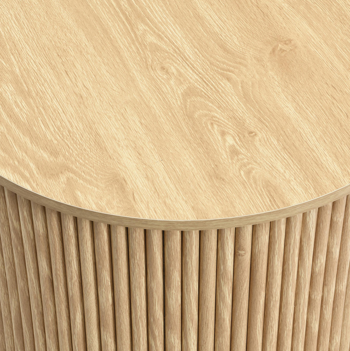 COUCHTISCH aus MDF 60x60x38.5 & 30x30x56 cm in Natur - Naturfarben, Holzwerkstoff (60/60/38.5cm) - Modfu