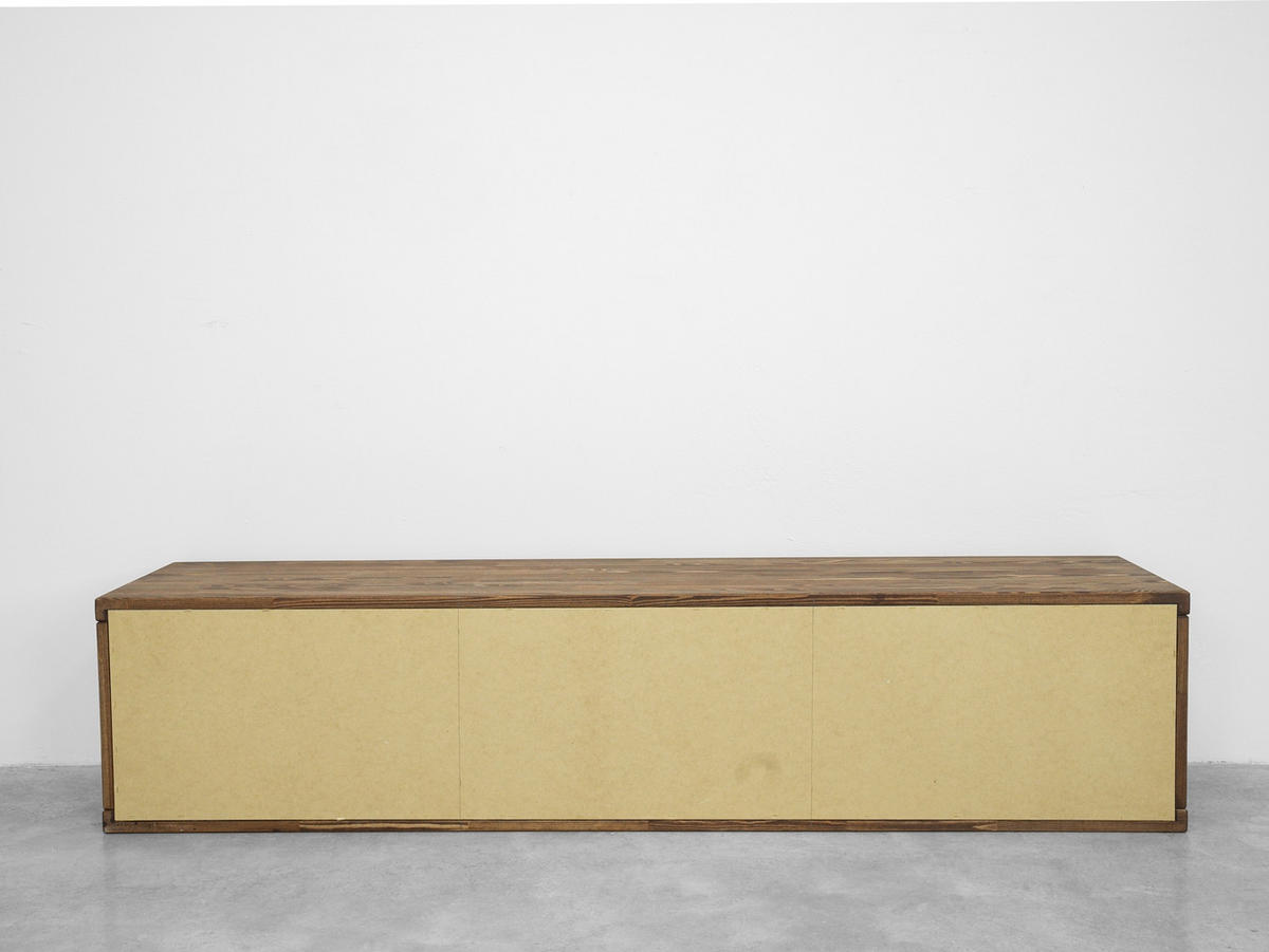 TV-SCHRANK aus Massivholz MARIKA 1 - Dunkelbraun, Holz (180/40/40cm) - Seart