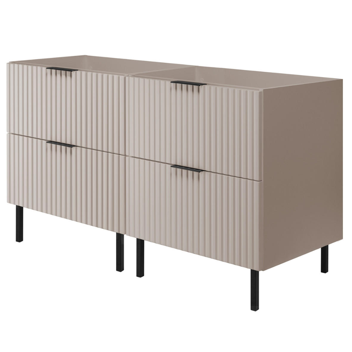 WASCHBECKUNTERSCHRANK FLOW Eiche Craft 120/57/46 cm - Eichefarben, Holzwerkstoff (120/57/46cm) - Rodan