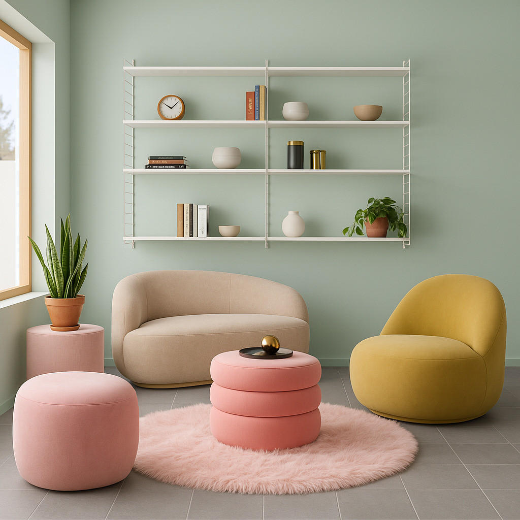 LUXUS SUPER SOFT FELLTEPPICH ASPEN RUND MELIERT - Rosa, Textil (120/120cm) - Pergamon