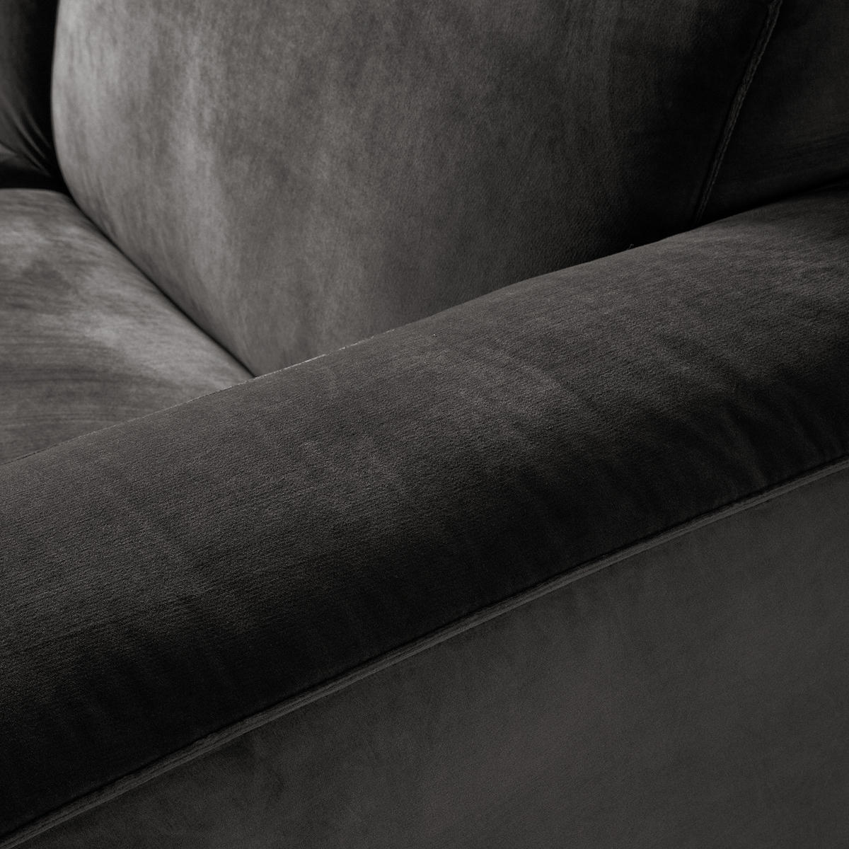 3-SITZER SOFA - Dunkelgrau, Textil (240/75/96cm) - home24