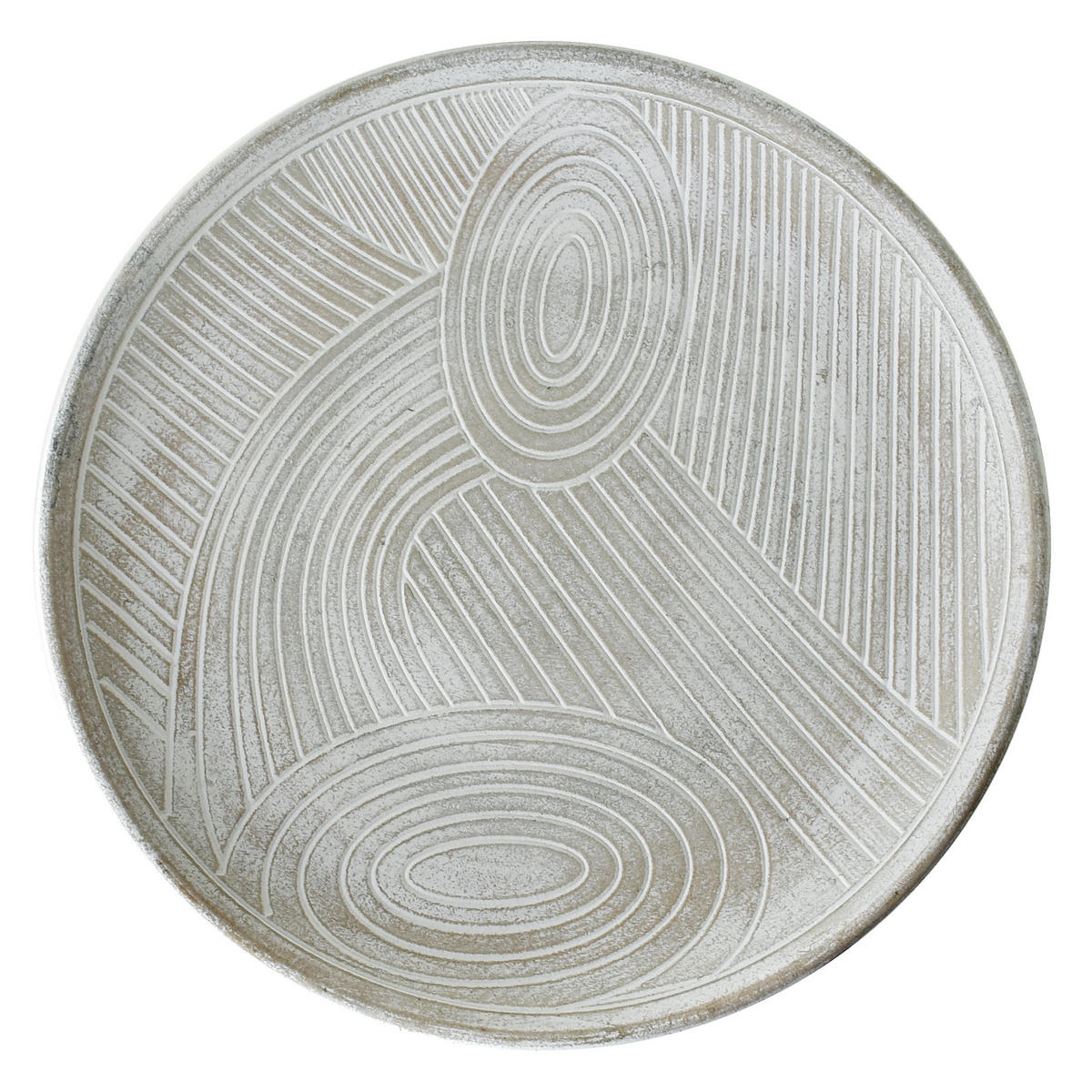 DEKOSCHALE Daz Natur 29/29/23 cm Holz - Weiß, Holz (29/23cm) - Mondex