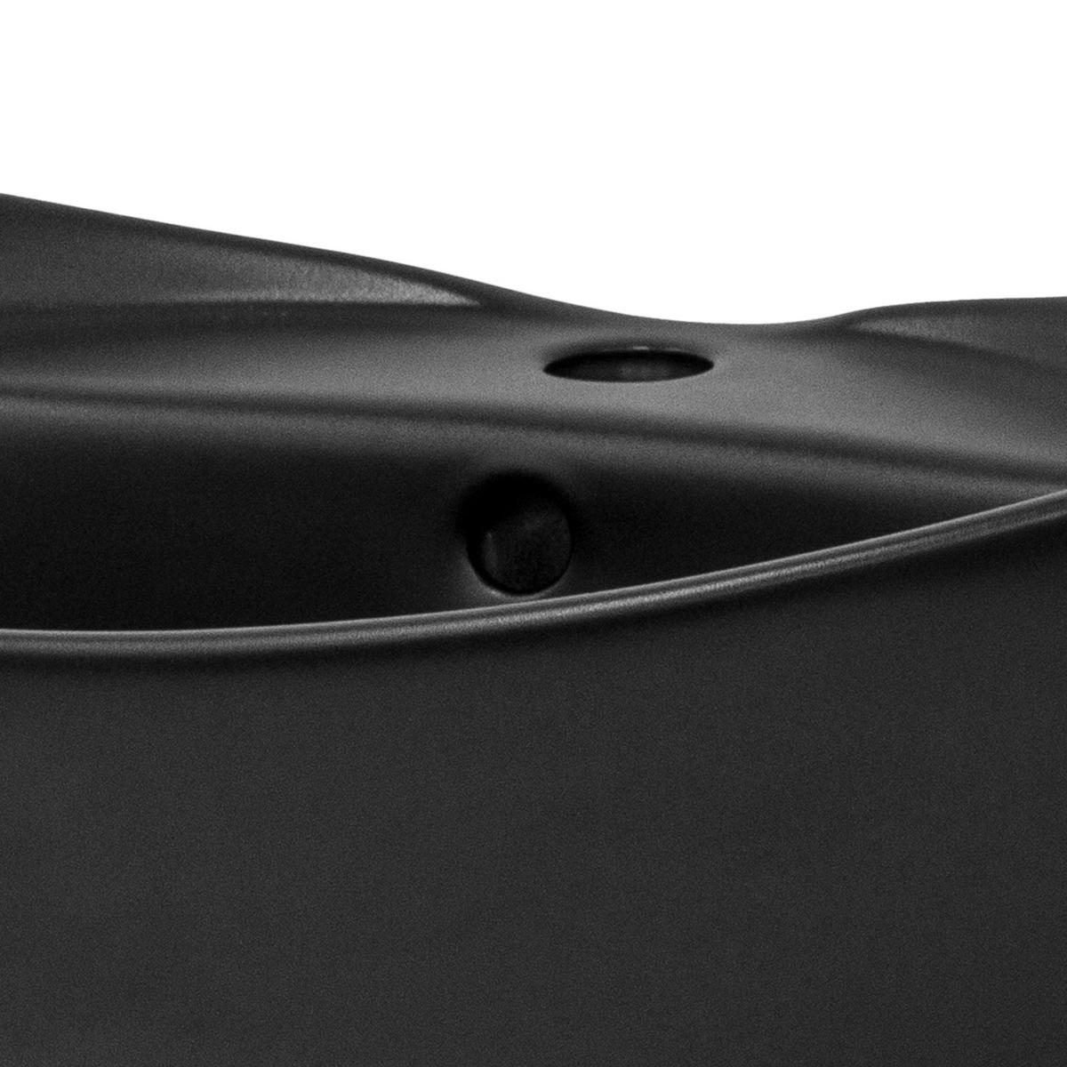 WASCHBECKEN - Schwarz, Keramik (39.5/20.5/59cm) - ML-DESIGN
