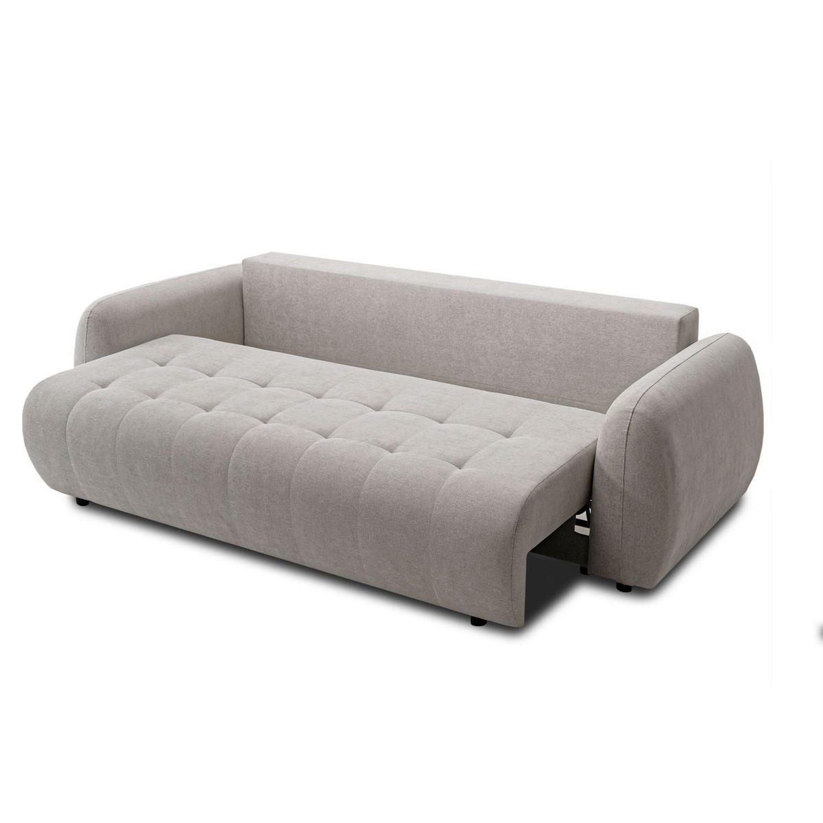 SOFA OMEGA Zweisitzer mit Schlaffunktion, Rosa 27 - Beige, Textil (252/92/105cm) - Lookway