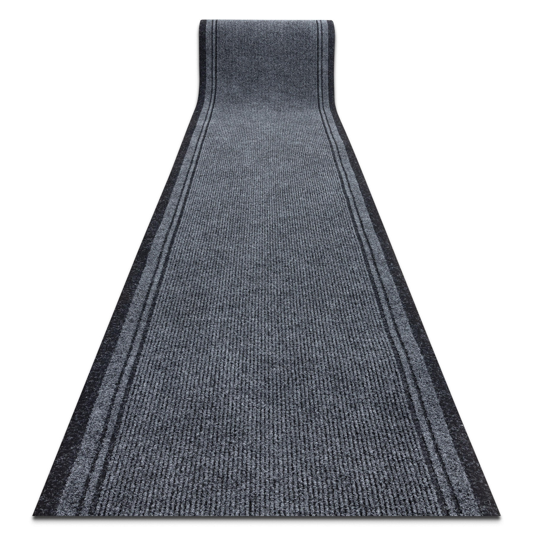 rugsX Läufer Grau 100x340 cm