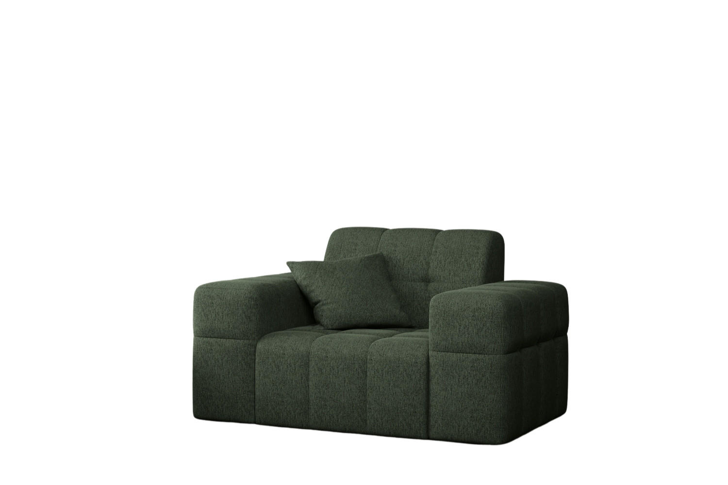 SESSEL Serie NIMES Stoff Verita Dunkelgrün - Grün, Holz (120/82/92cm) - Kaiser Möbel