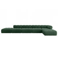 ECKSOFA modulares Sofa Kerru-L3 - 475x190x70 cm Grün Cord - Grün, Holzwerkstoff/Textil (475/190cm) - ALTDECOR