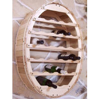 WEINREGAL für die Wand Holz 24 Flaschen - Braun, Holz (62/86/24cm) - DanDiBo