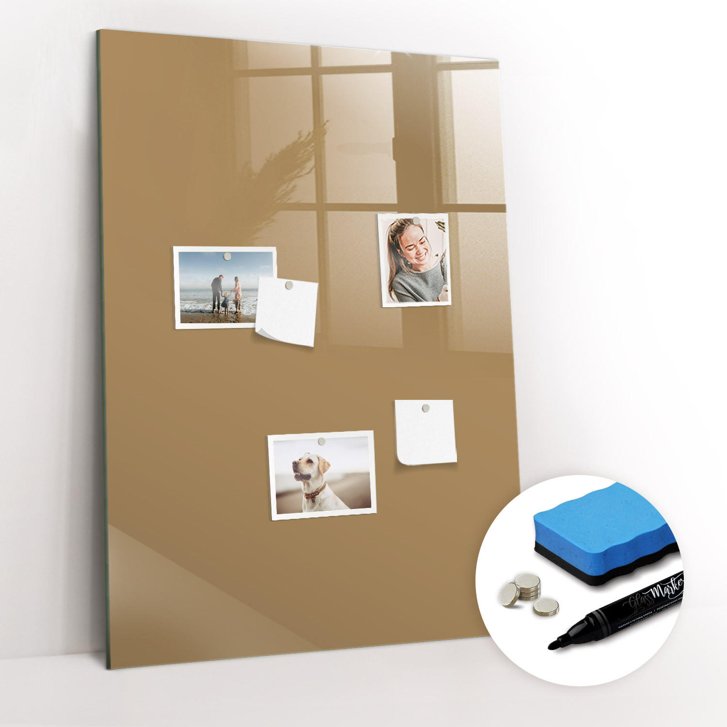 Tulup Magnettafel Beige 70x0.4x100 cm
