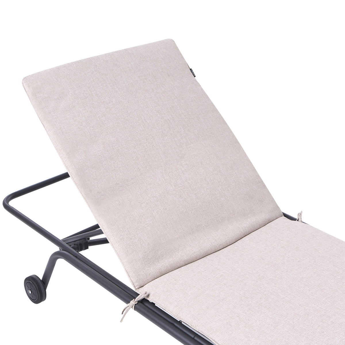 SONNENLIEGE Beige Volterra - Dunkelgrau, Metall (75/27/168cm)