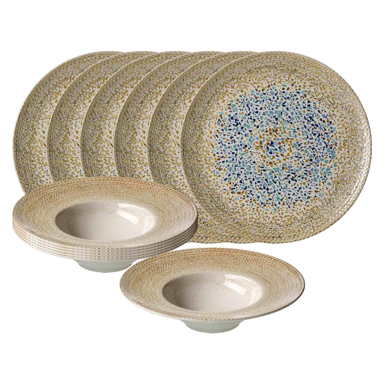 GOURMET-SET Rimini Mosaik beige 12er Set - Beige, Keramik (1/1/1cm) - Ritzenhoff Breker