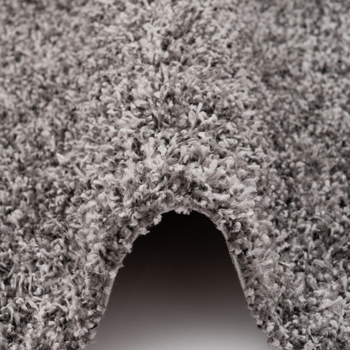 HOCHFLOR LANGFLOR SHAGGY TEPPICH COMFY MIX RUND - Anthrazit, Textil (120/120cm) - Pergamon