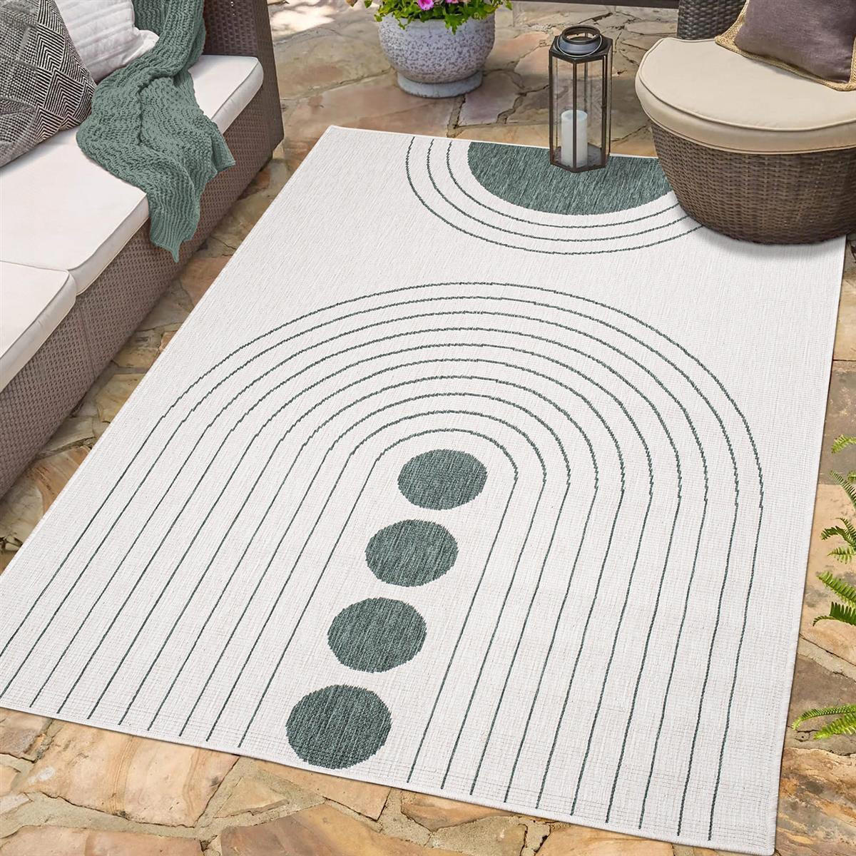 OUTDOOR-TEPPICH DuoRug 5739 Grün 200x290 cm - Grün, Textil (200/290cm) - carpet city