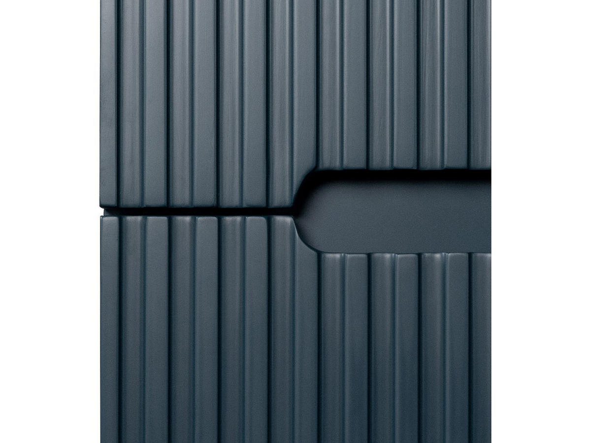 EINZELWASCHTISCH - 80 cmcm x 45.5 cmcm - Holz, Platte - Marineblau - PAVANI - Dunkelblau, Holz (80/55/45.5cm) - Vente-Unique