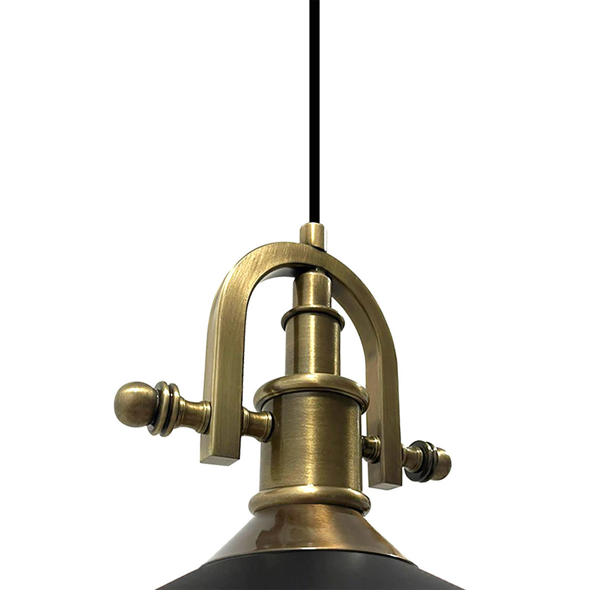 PENDELLEUCHTE Asletl-Marine - Schwarz, Metall (41/41/28cm) - Bamyum
