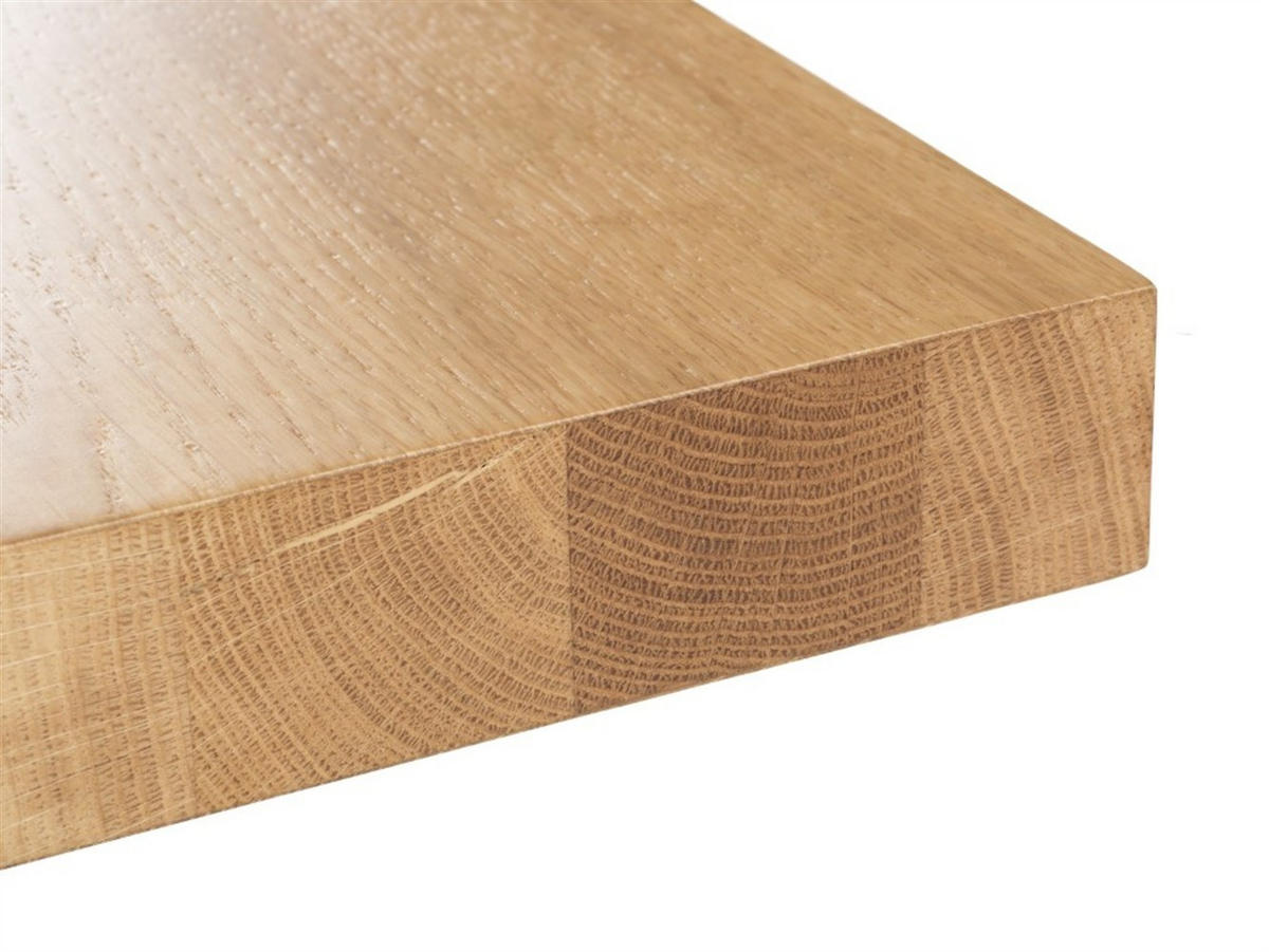 ESSTISCH BASSO 180 x 100 x 76 cm - Eichefarben/Schwarz, Holz (180/100/76cm) - MASSENO