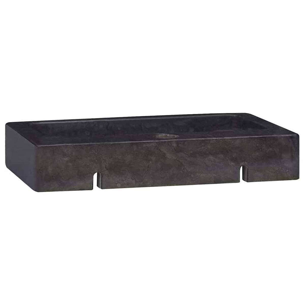 WASCHBECKEN Latham 38/24/6.5 cm - Schwarz, Stein (38/6.5/24cm) - Nettlife