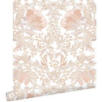 TAPETE Blumenmuster im Jugendstil 53 cm x 10.05 m - Beige, Papier (53/1000cm) - ESTAhome