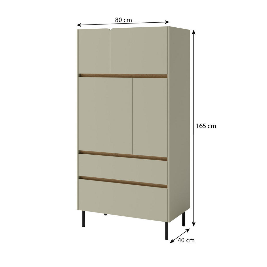 Thumbnail - Beautysofa Kommode, Eukalyptusholz, Holzwerkstoff, 2 Schubladen, 80x165x40 cm, Wohnzimmer, Kommoden & Sideboards, Kommod...