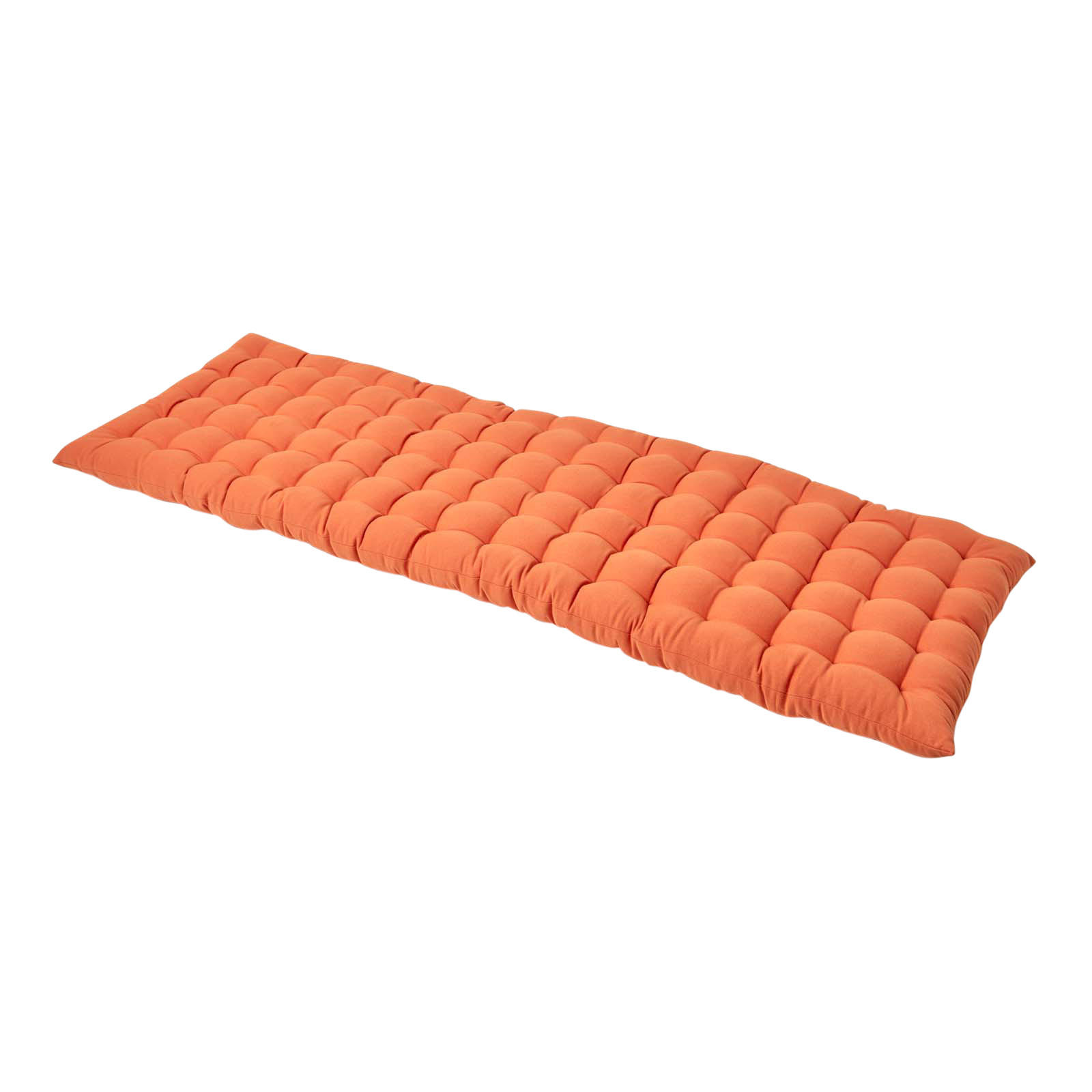 BANKAUFLAGE 3-Sitzer orange 143/48/5 cm - Orange, Textil (143/48/5cm) - Homescapes