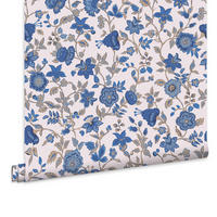 VLIESTAPETE Scot Blumen 1000x52cm - Blau, Papier/Kunststoff (52/1000cm) - Joules