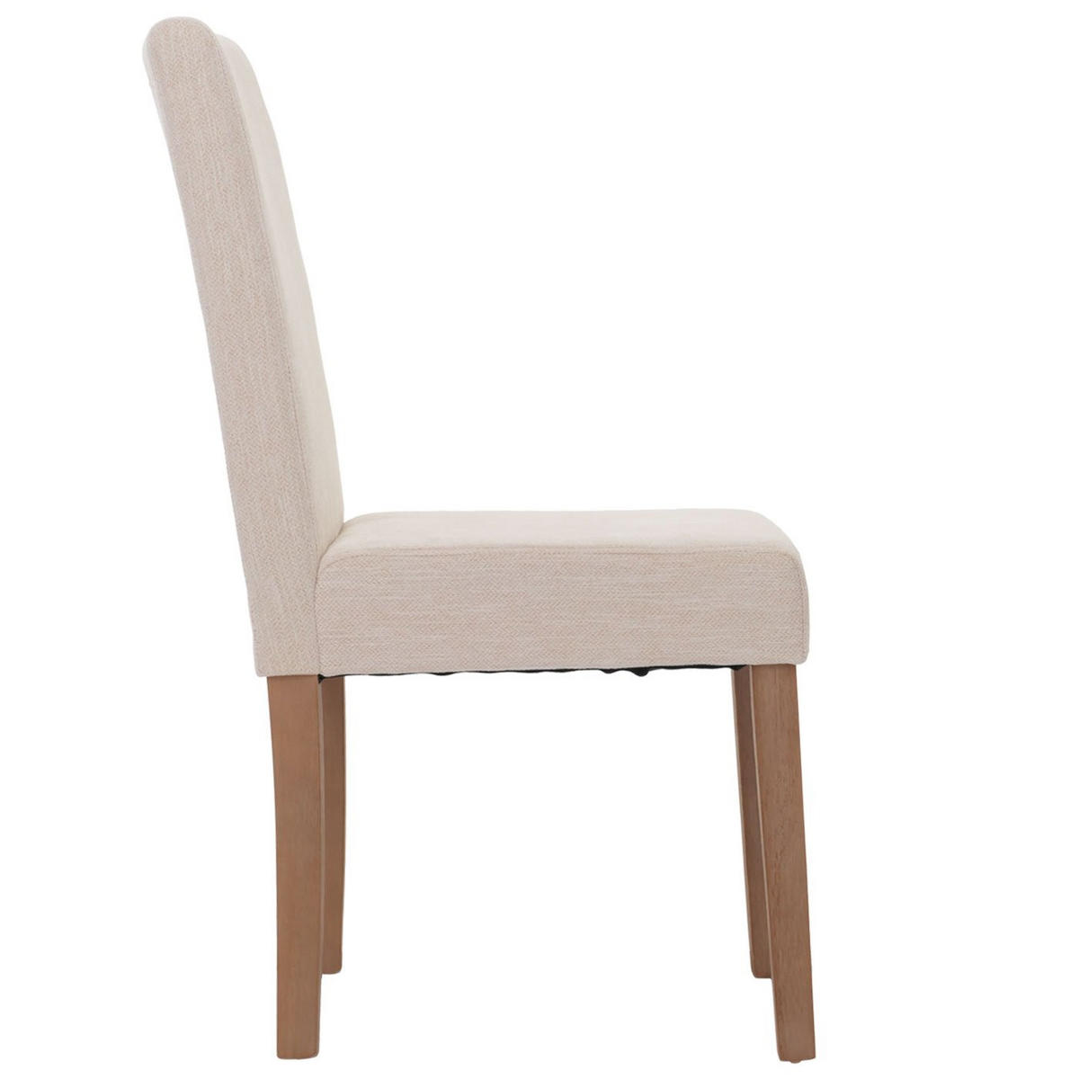 ESSZIMMERSTUHL 2er-Set klassisch und zeitlos 90x42x50cm Sitzhöhe 47cm Stoff/Textil Chenille Holz naturfarbene Beine Creme - Beige, Textil (42/90/50cm) - CHEFGASTRO