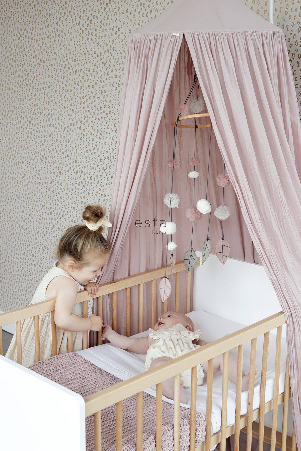 TAPETE Leopardenmuster 53 cm x 10.05 m - Pink, Papier (53/0.1cm) - ESTAhome