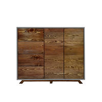 HOLZKOMMODE mit Fronten aus altem Massivholz BERGEN - Eichefarben, Holz (120/95/45cm) - Rawood Furniture
