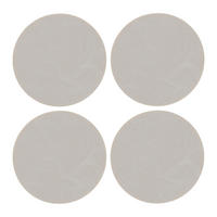 UNTERSETZERSET Levi Grau Ø ca. 10 cm, 4-teilig - Grau, Kunststoff (1/1cm) - Gourmesto