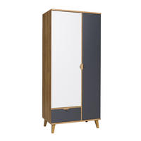 KLEIDERSCHRANK Maribor-132 - Braun, Holzwerkstoff (90/200/52cm) - Lomado