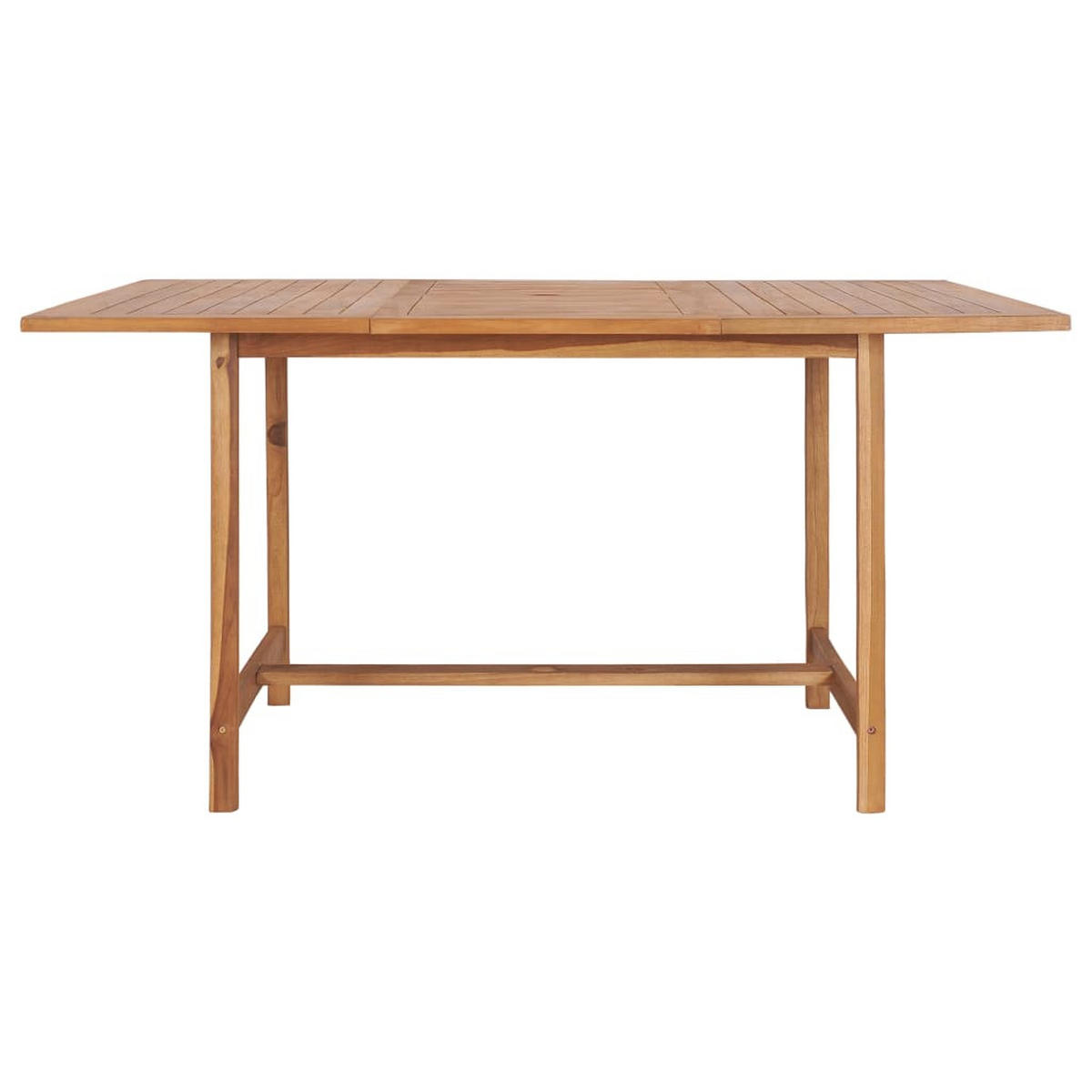 GARTENTISCH 150/150/76 Cm Massivholz Teak - Braun, Holz (150/150/76cm) - vidaXL