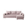 ECKSOFA HEWLET L BIS Cosmic 14 Rechts mit Schlaffunktion - Rosa, Textil (240/140cm) - Bedante