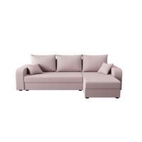 ECKSOFA HEWLET L BIS Cosmic 14 Rechts mit Schlaffunktion - Rosa, Textil (240/140cm) - Bedante