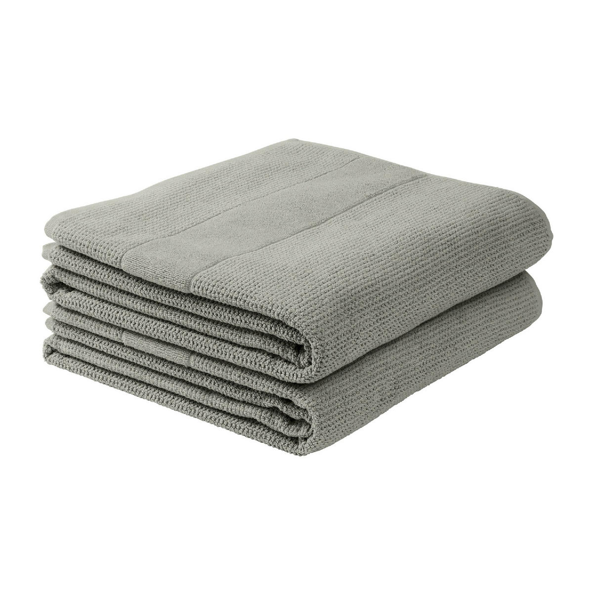DUSCHTUCHSET Turin - 2-teilig - 70 x 140 cm - Grau - Grau, Textil (70/140cm) - SCHIESSER