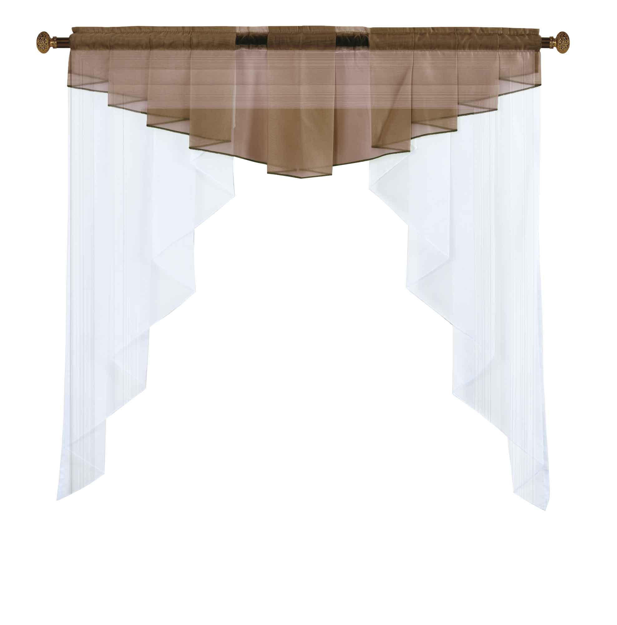 Gardinenbox Scheibengardine Taupe 100x100 cm