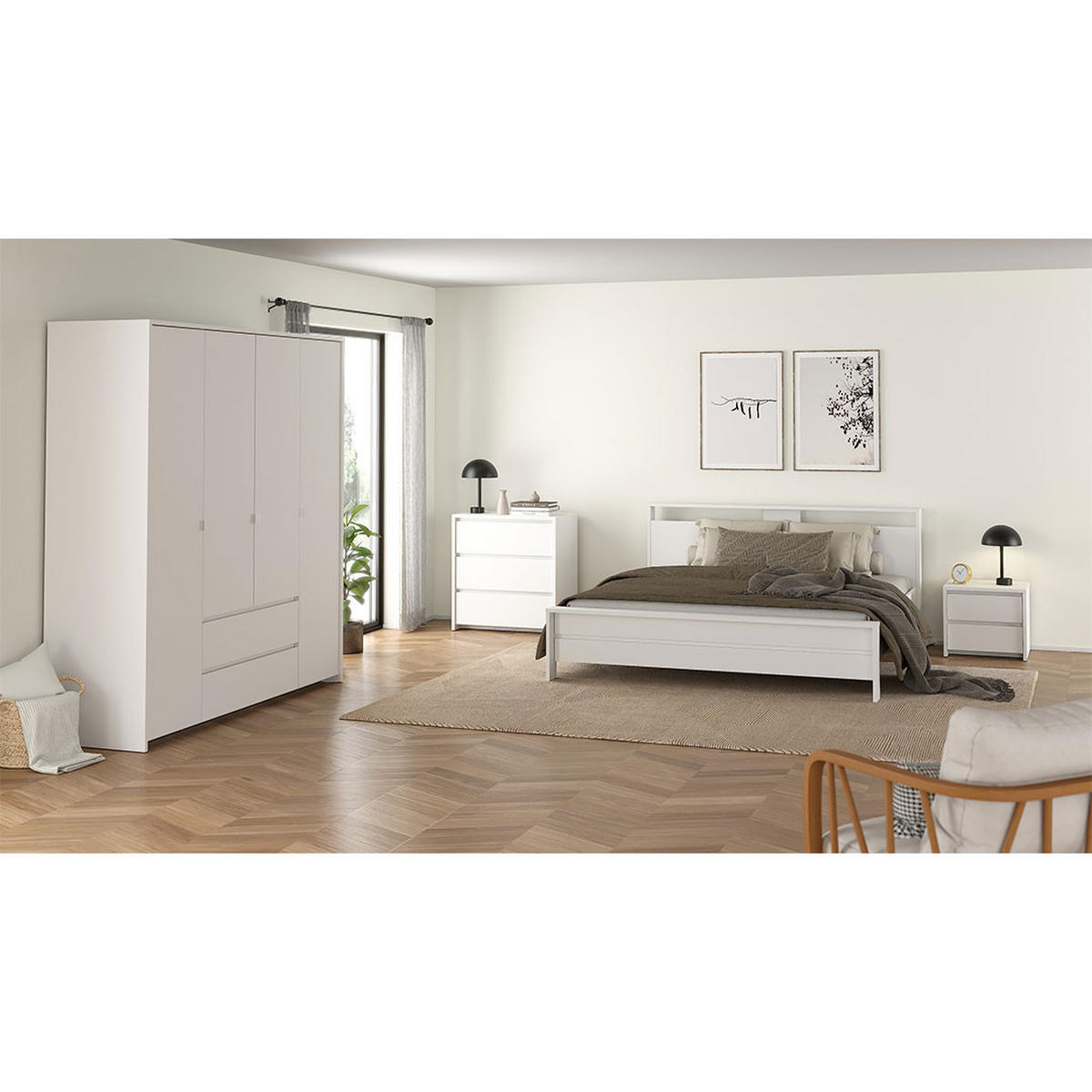 KOMMODE, Next, Weiß, Holzwerkstoff, 80 x 48 x 84 cm - Weiß, Holzwerkstoff (80/84/48cm) - ebuy24