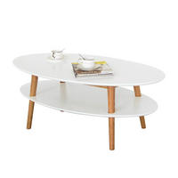 COUCHTISCH - Eichefarben/Weiß, Eichenholz/Holz (60/110/42cm) - home24