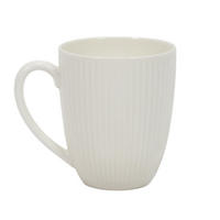 PORZELLANBECHER Weiß 370 ml 11,5/8,8/10,5 cm - Weiß, Keramik (0.37L) - Siaki
