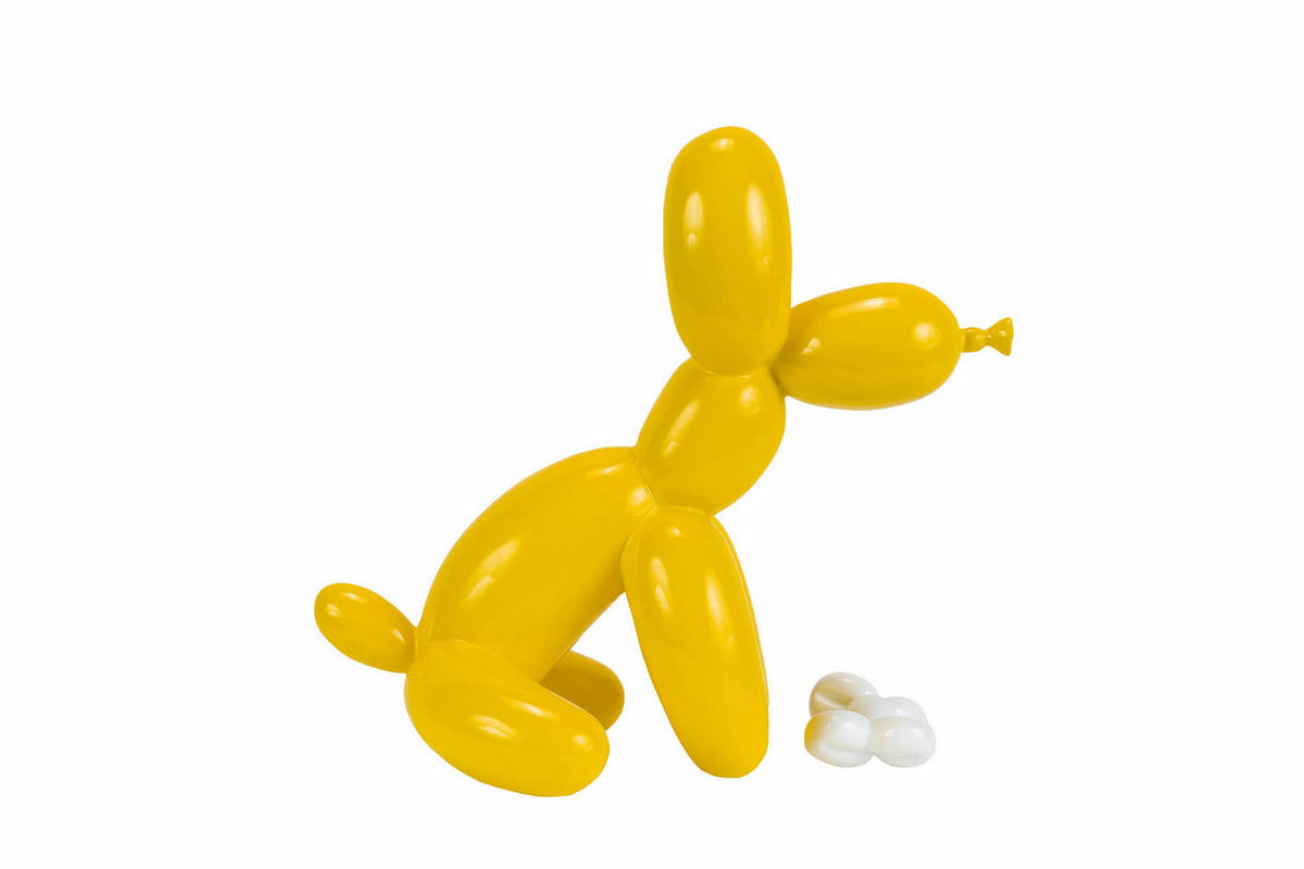 SKULPTUR Gelb 30/28 cm - Gelb, Stein (1.15/28/18cm) - KUNSTLOFT