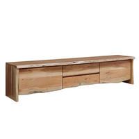 TV-BOARD Akazie 220x45x50 natur lackiert PURE ACACIA #704 - Naturfarben, Holz (220/50/45cm) - Massivmoebel24