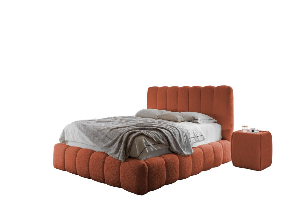 POLSTERBETT Carson In Catch Me Set.2 - Rotbraun, Holzwerkstoff/Textil (140/200cm) - Fun Möbel