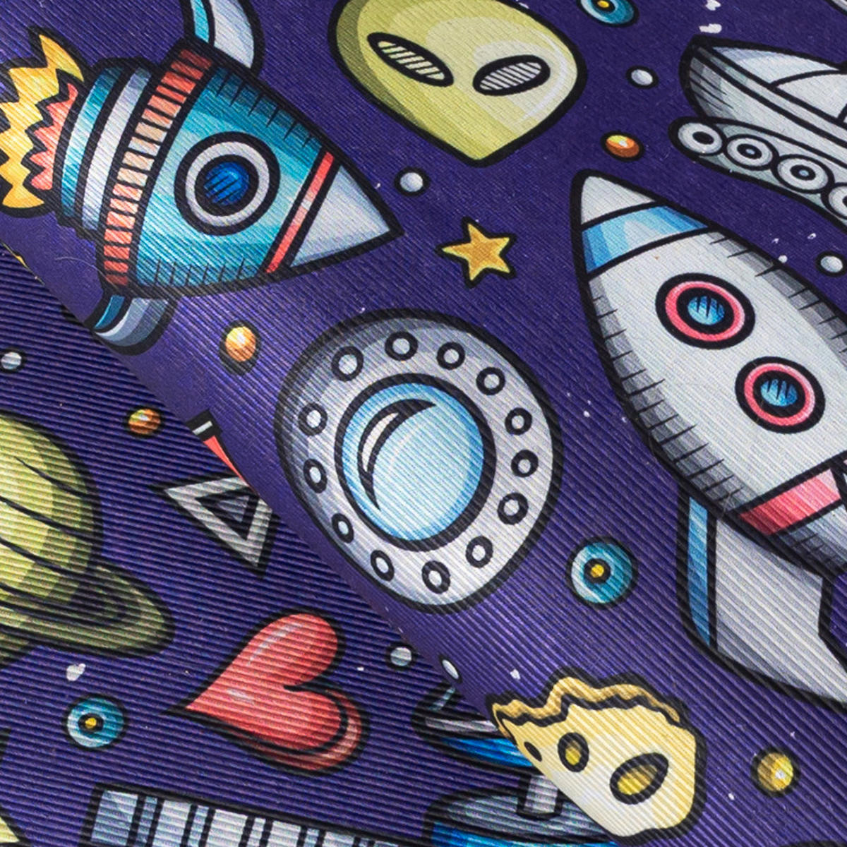 KINDERTEPPICH Bambini Cosmo Mazovia Rund Ø100cm Marineblau Weltraum Kurzflor - Dunkelblau, Textil (100/100cm) - Mazovia