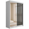 KLEIDERSCHRANK VESLI - 150 cm - Weiß|Grau - Weiß/Grau, Holzwerkstoff (150/215/61cm) - ALTDECOR