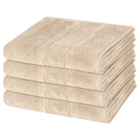 HANDTUCH Noblesse 4er-Set - Braun, Textil (50/100cm) - Cawoe