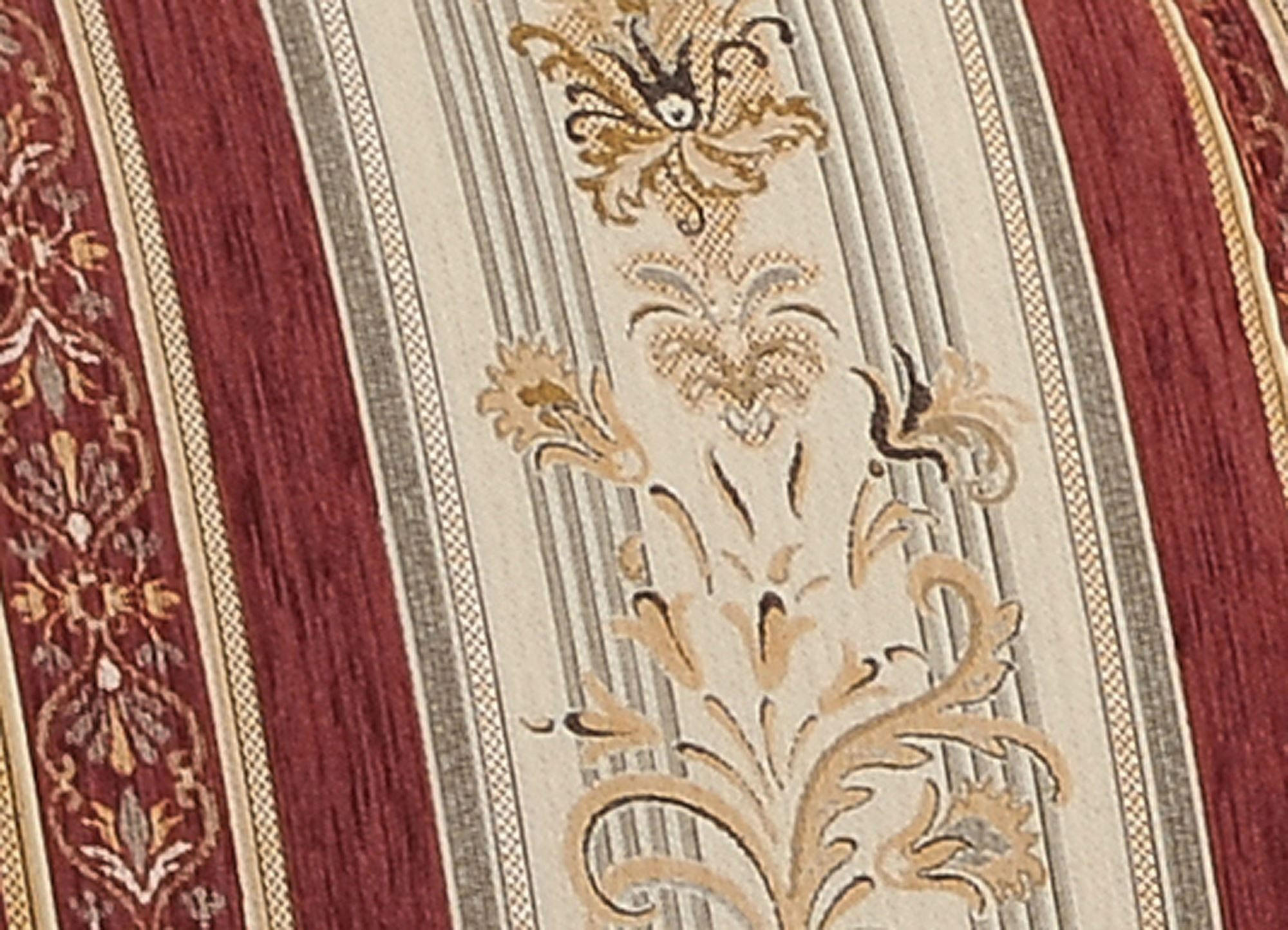SESSEL Kama Bezug Chenille Buche nussbaum dunkel / rot - Rot, Kunststoff (96/83/86cm) - 58aufmkessel