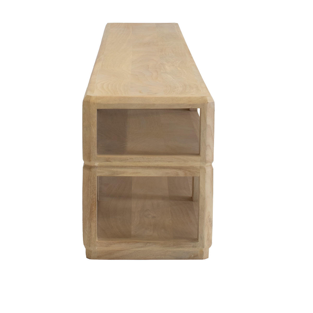 TV-SCHRANK aus Mangoholz 200x35x45cm, natur - Braun, Holz (200/45/35cm) - Giga Meubel
